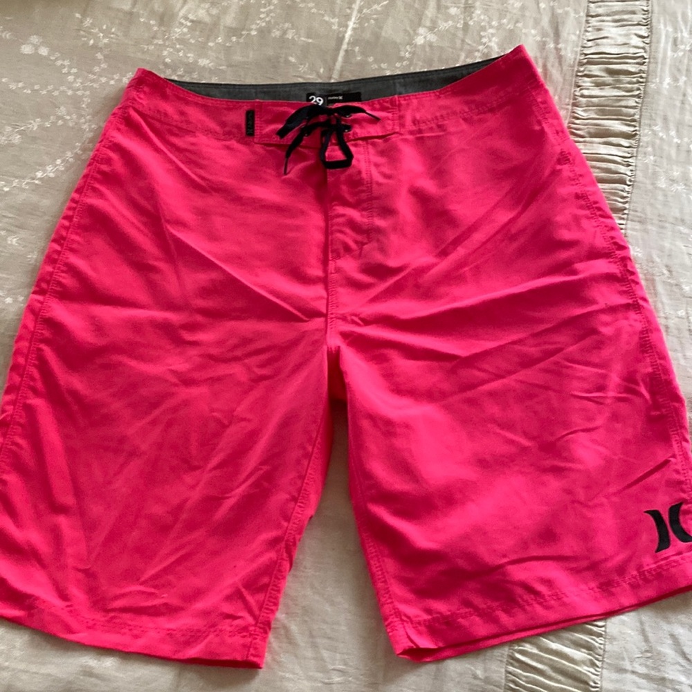 Hurley like new board short awesome hard to find neon pink color